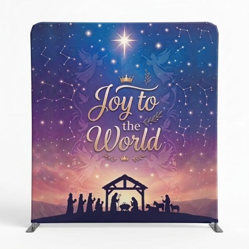 Church Banner 8ft Fabric Tension Display Christmas 1