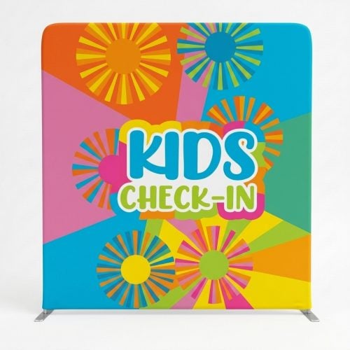 Church Banner 8ft Fabric Tension Display Kids 8