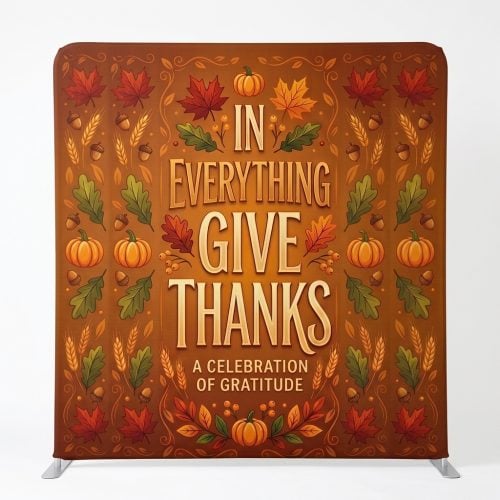 Church Banner 8ft Fabric Tension Display Thanksgiving 11
