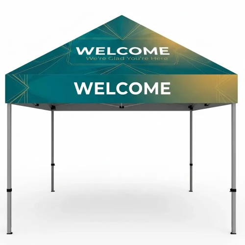 10 ft Church Welcome Canopy Tent Style 3