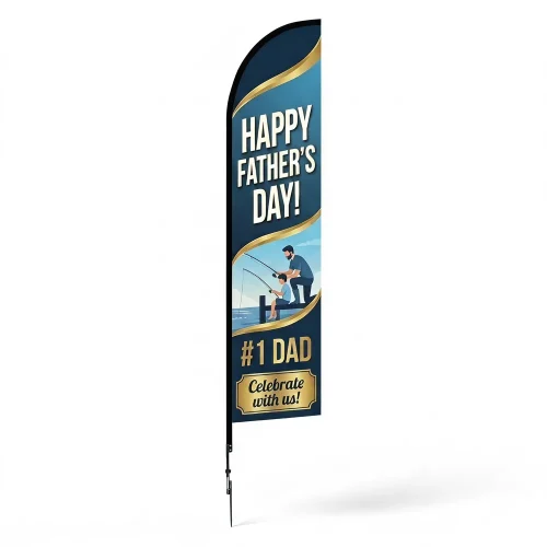 14 ft Church Father’s Day Feather Flag Style 13