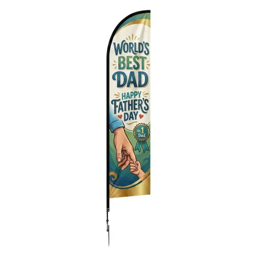 14 ft Church Father’s Day Feather Flag Style 9