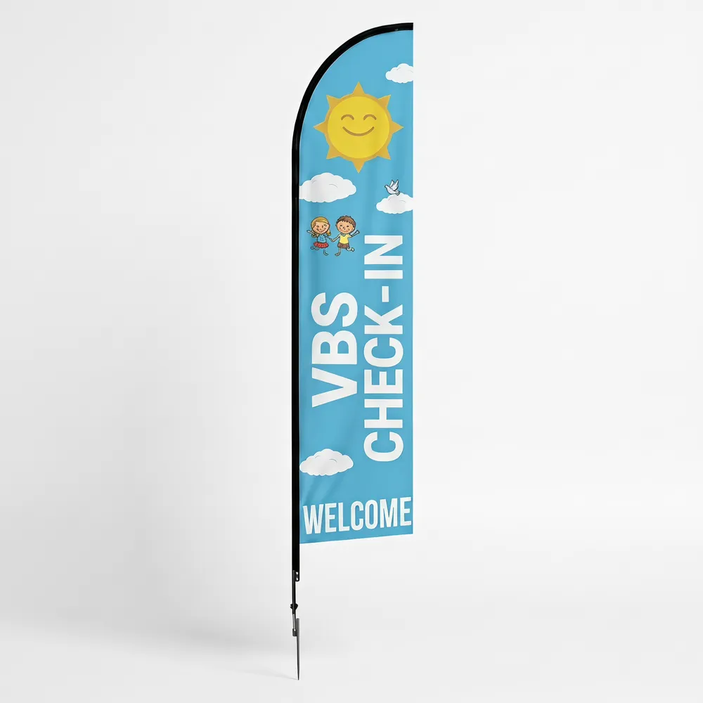 Church Banner Feather Flags Kids Vbs 1