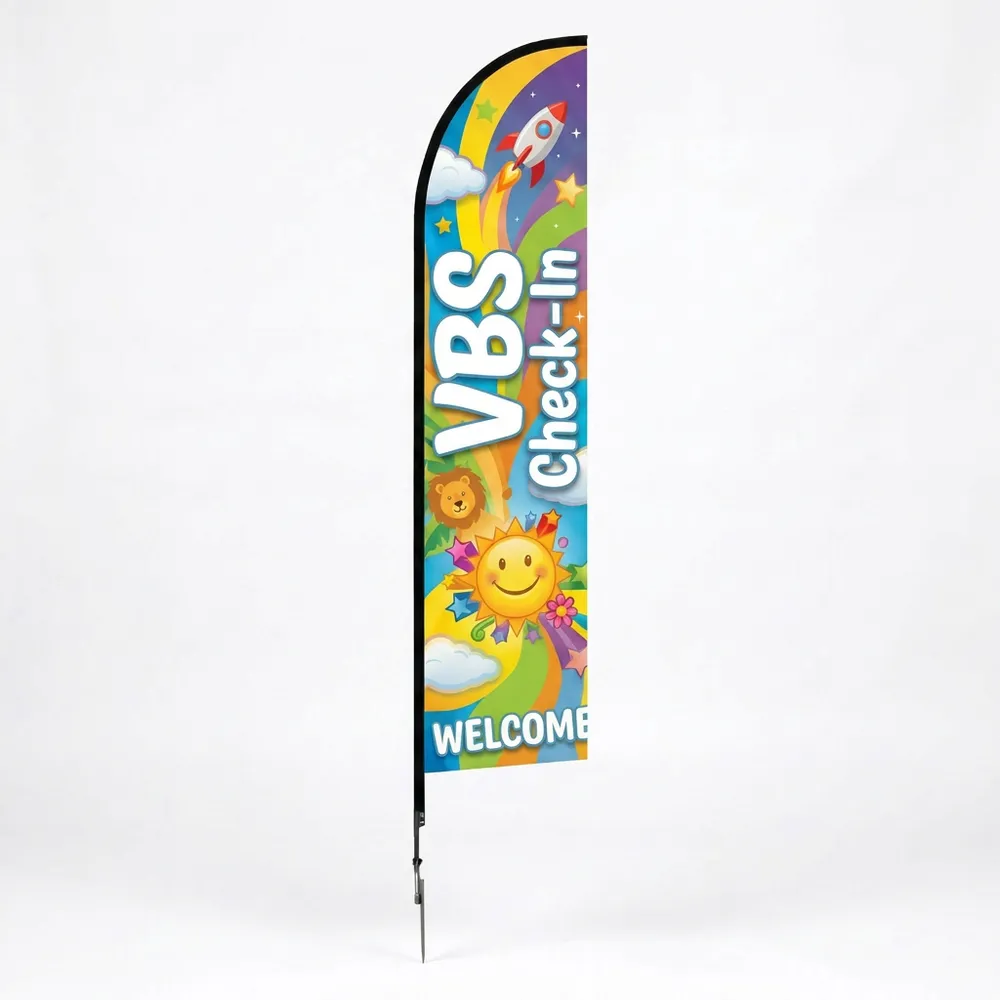 Church Banner Feather Flags Kids Vbs 3