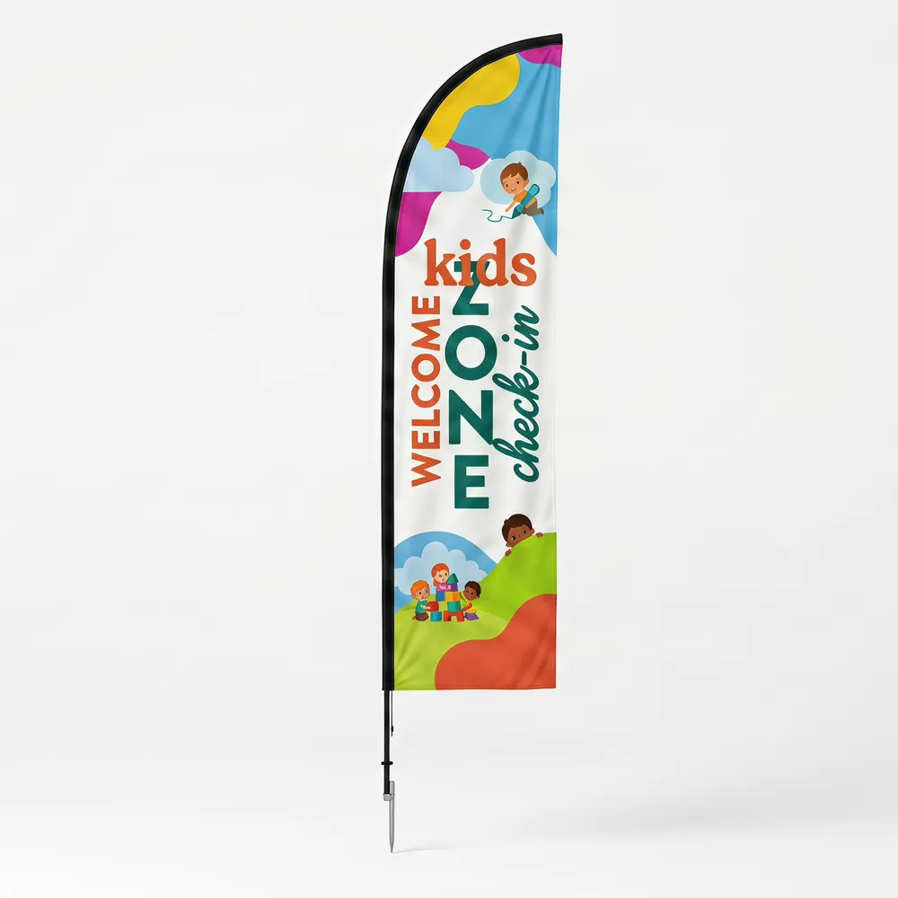 Church Banner Feather Flags Kids Zone 4