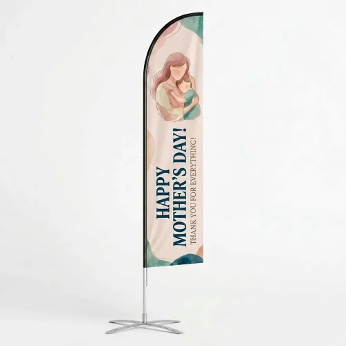 Mothers Day Church Feather Flags for Outdoor Celebration