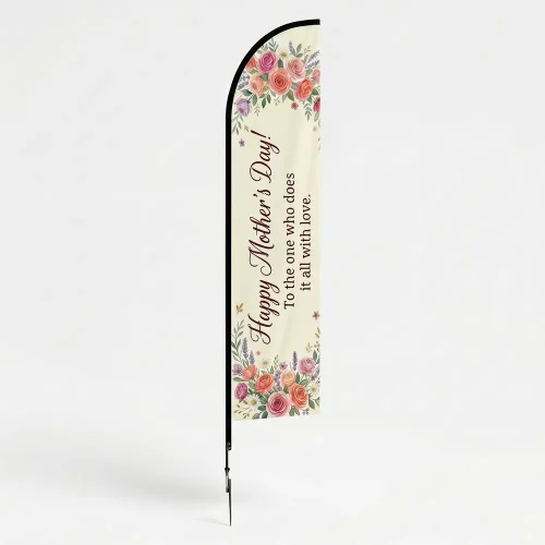 14 ft Church Mother’s Day Feather Flag Style 4