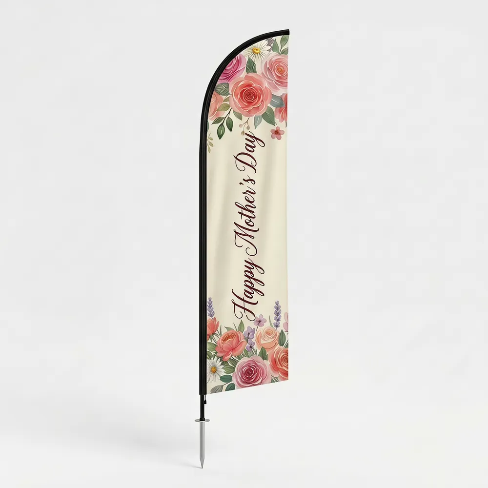 14 ft Church Mother’s Day Feather Flag Style 3