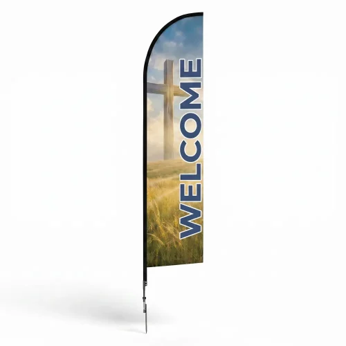 Church Banner Feather Flags Welcome 6