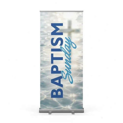 Church Banner Retractable Baptism 14