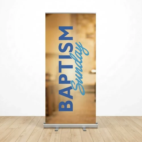 Church Banner Retractable Baptism 15