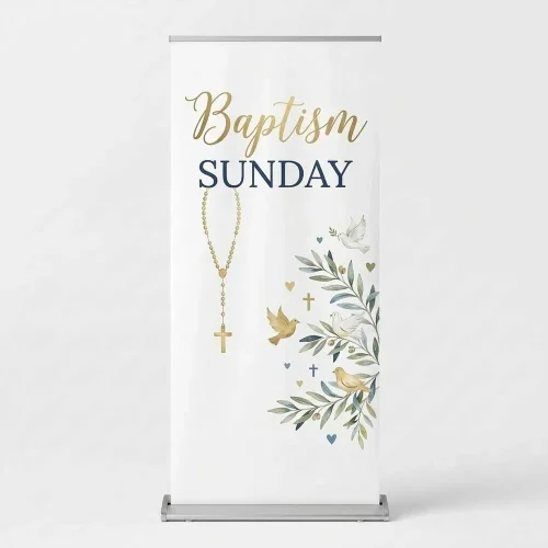 Church Banner Retractable Baptism 19