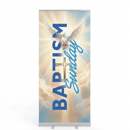 Church Banner Retractable Baptism 2