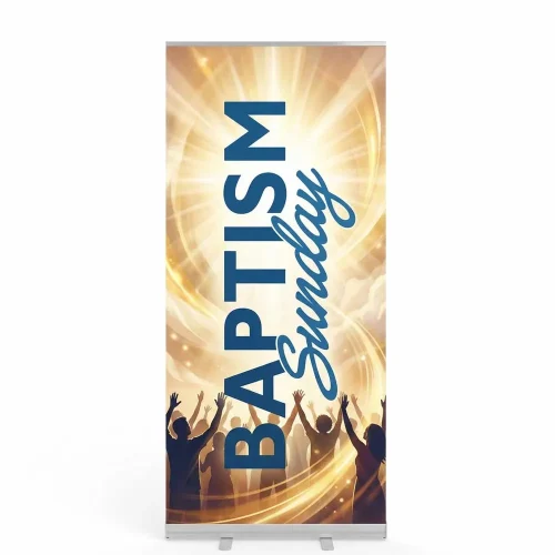 Church Banner Retractable Baptism 3