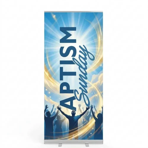 Church Banner Retractable Baptism 5