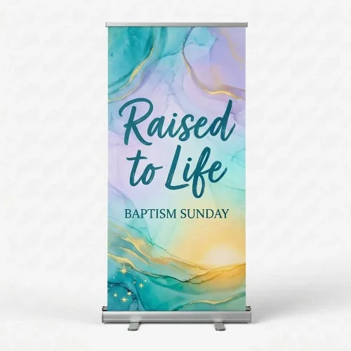 Church Banner Retractable Baptism 7