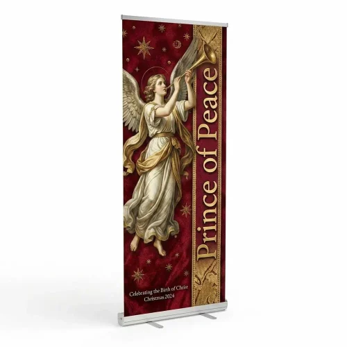Church Banner Retractable Christmas Prince Of Peace2