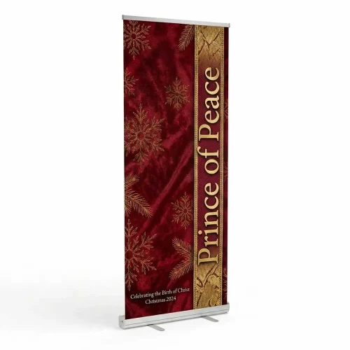 Church Banner Retractable Christmas Princeofpeace