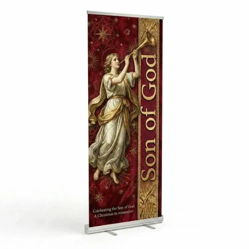 Church Banner Retractable Christmas Sonofgod