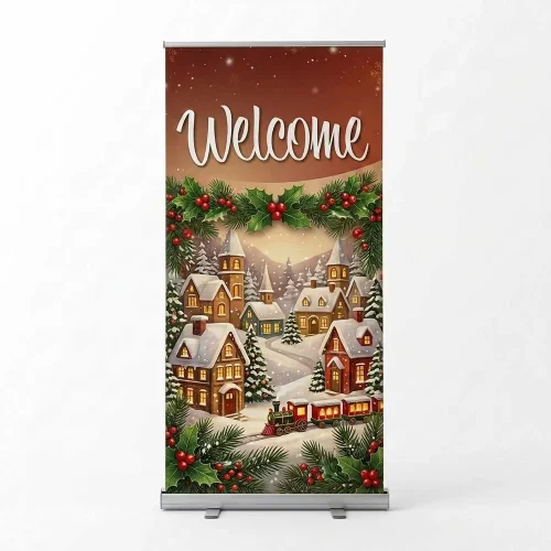 Church Banner Retractable Christmas Welcoe 5