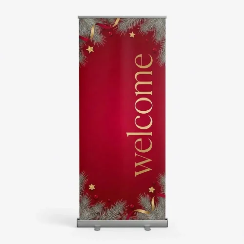 Church Banner Retractable Christmas Welcome 1