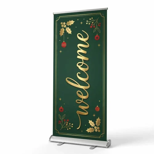 Church Banner Retractable Christmas Welcome 5