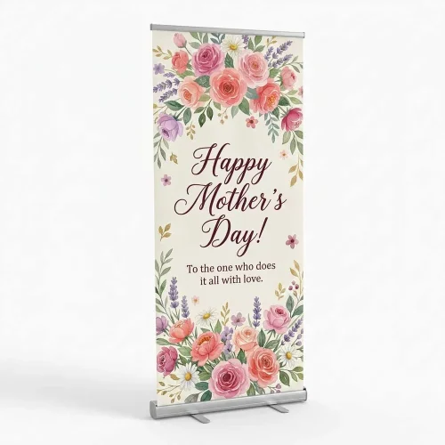 Mothers Day Banners for Church - Roll-Up Display Stands