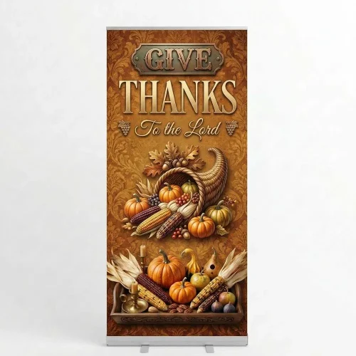 Church Banner Retractable Thanksgiving 10