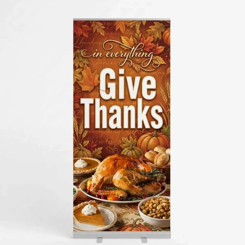 Church Banner Retractable Thanksgiving 15