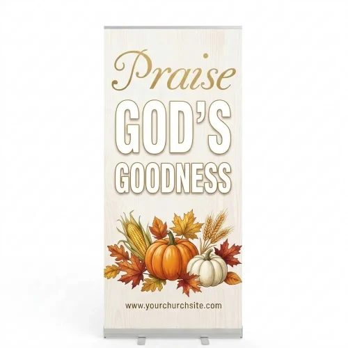 Church Banner Retractable Thanksgiving 3
