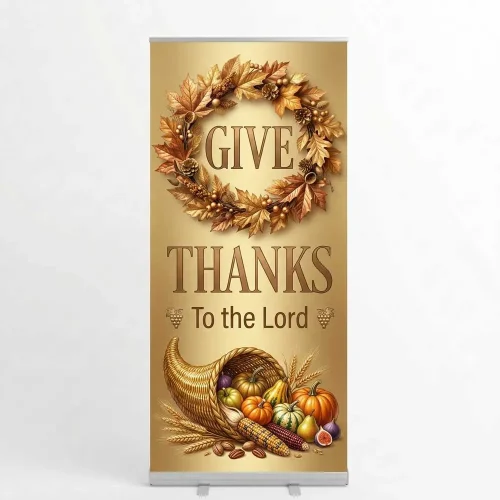 Church Banner Retractable Thanksgiving 5