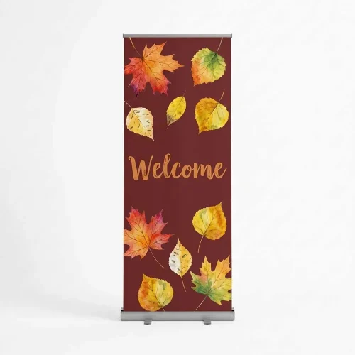 Church Banner Retractable Welcome Fall11