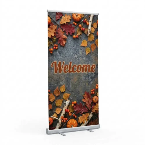 Church Banner Retractable Welcome Fall13