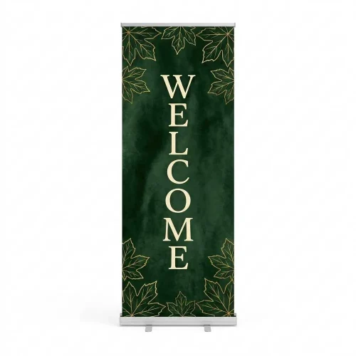 Church Banner Retractable Welcome Fall58