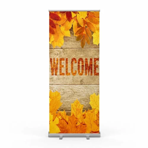Church Banner Retractable Welcome Fall6
