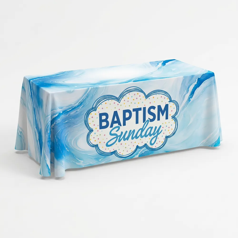 6 ft Baptism Table Throw Style 5