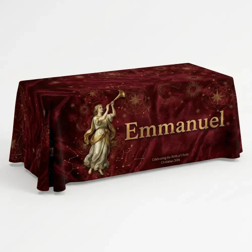 Church Banner Table Throws Christmas Emmanuel