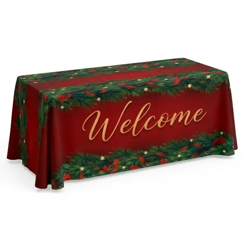 Church Banner Table Throws Christmas Welcome 6