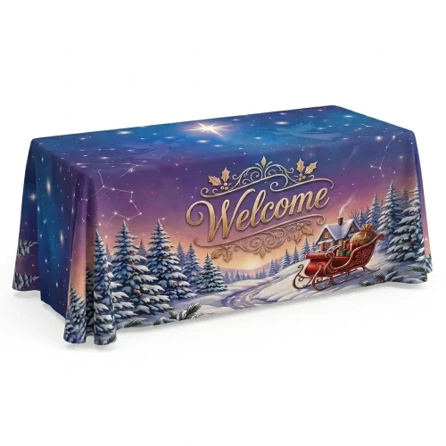 Church Banner Table Throws Christmas Welcome 7