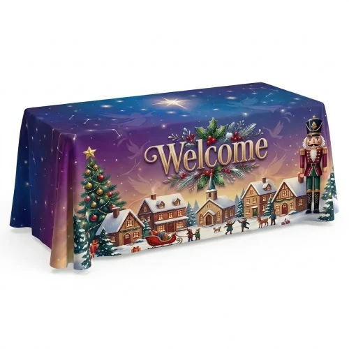 Church Banner Table Throws Christmas Welcome 8