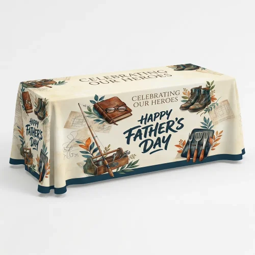 Father's Day Tablecloths & Custom Table Throws