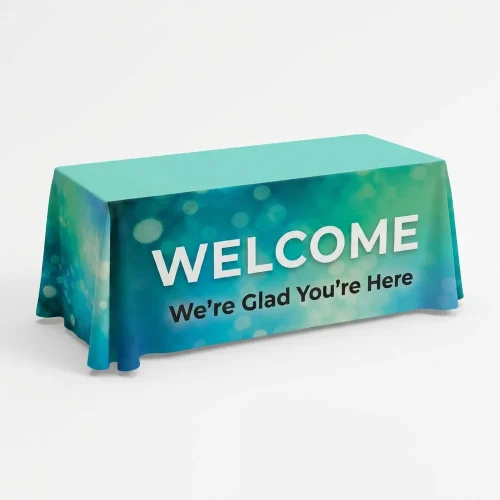 Church Banner Table Throws Welcome 1