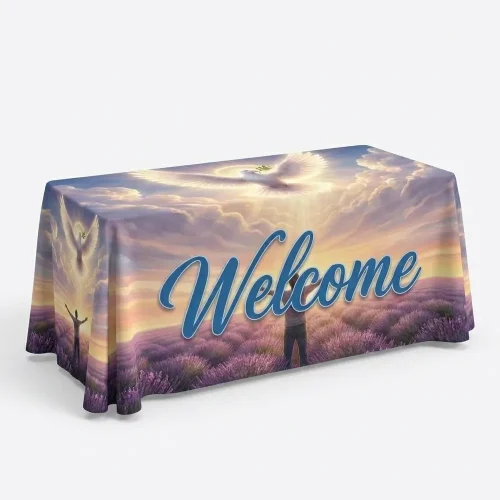 Church Banner Table Throws Welcome 5
