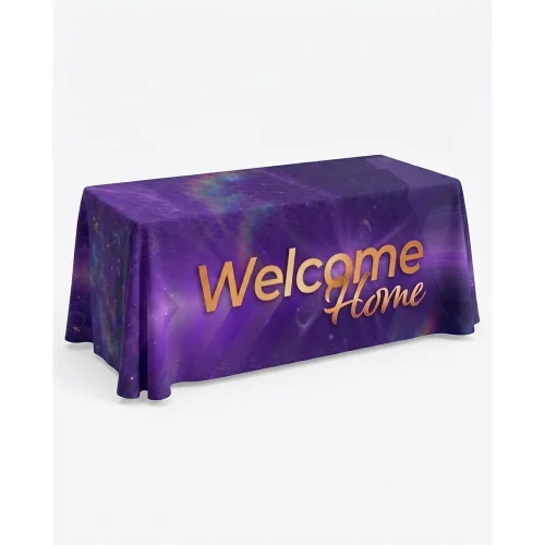 Church Banner Table Throws Welcome Home 1