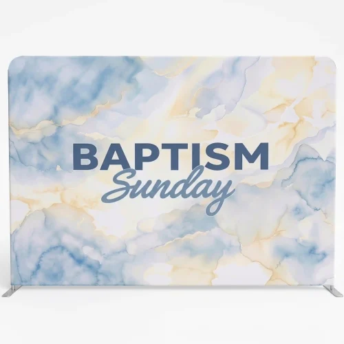 Baptism Sunday 10 ft Tension Fabric Display Style 8