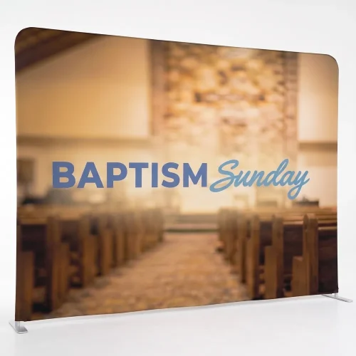 Baptism Sunday 10 ft Tension Fabric Display Style 7