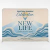 Baptism Celebrating New Life 10 ft Tension Fabric Display Style 6