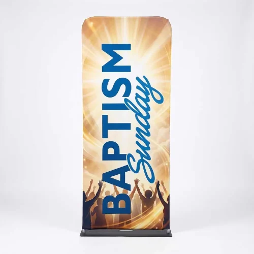 Church Banner Tension Fabric Display Baptism 2