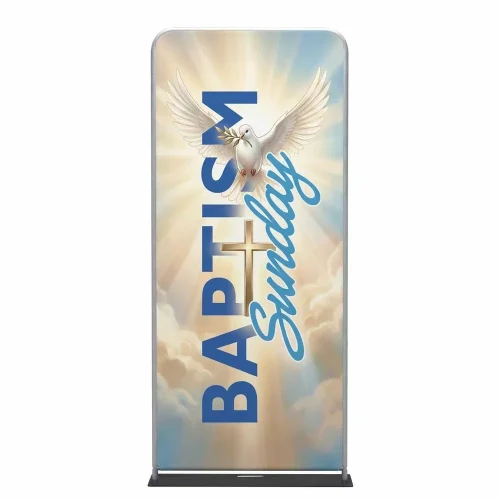 Church Banner Tension Fabric Display Baptism 3