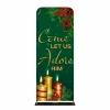 Church Banner Tension Fabric Display Christmas Come Let Us Adore Hima